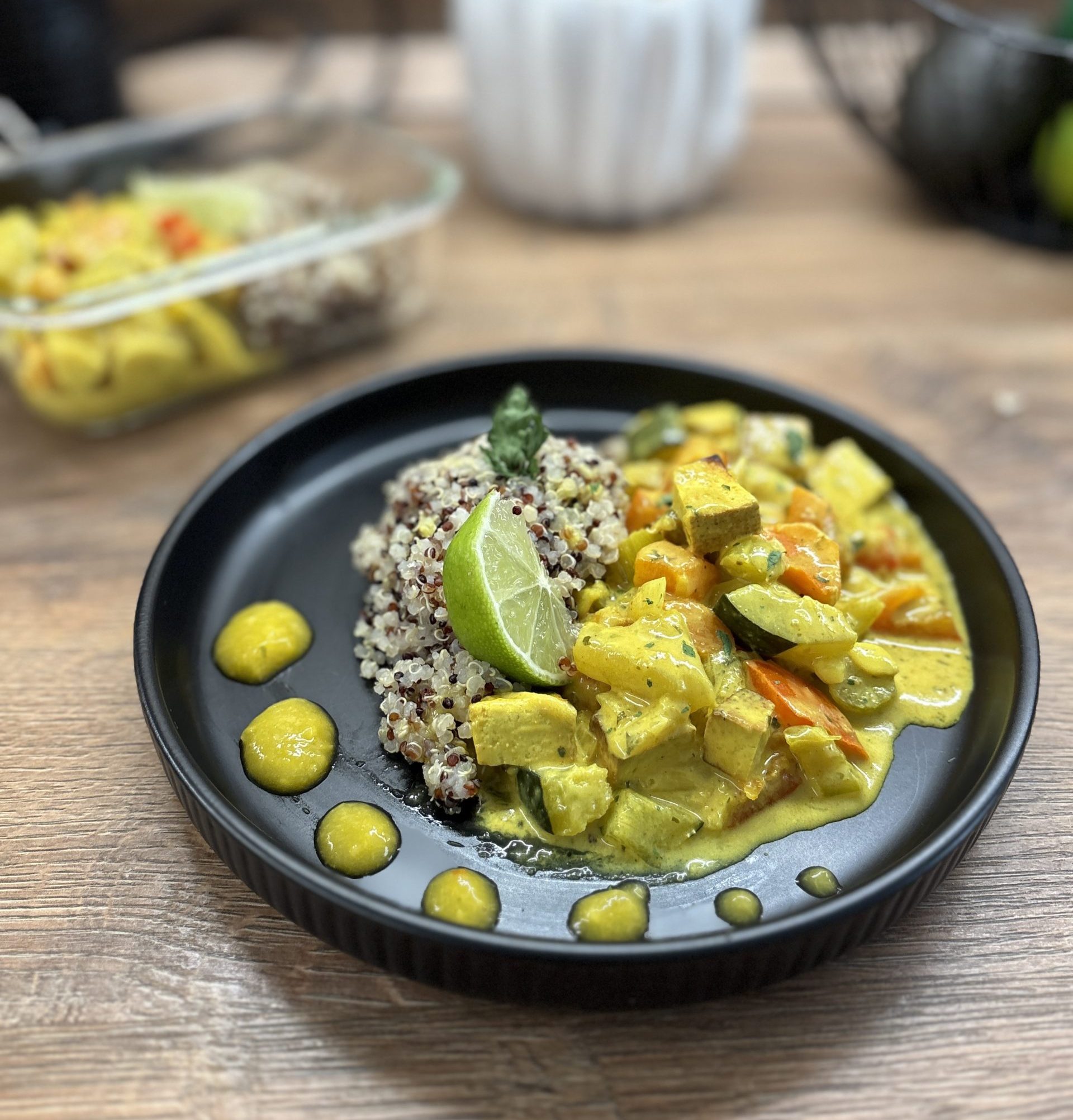 Zöldséges, tofus curry - Lime-os chilis mangószósz ölelésében 🌶️ 2 curry