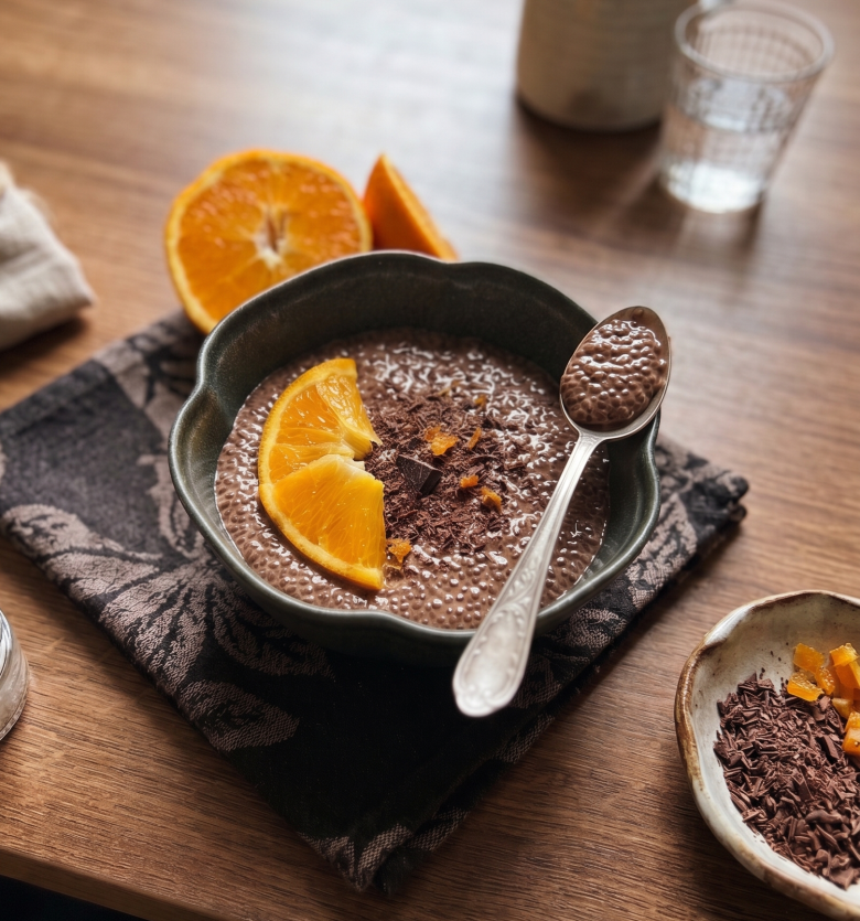 Krémes narancsos-csokoládés chia puding 10 Krémes narancsos-csokoládés chia puding